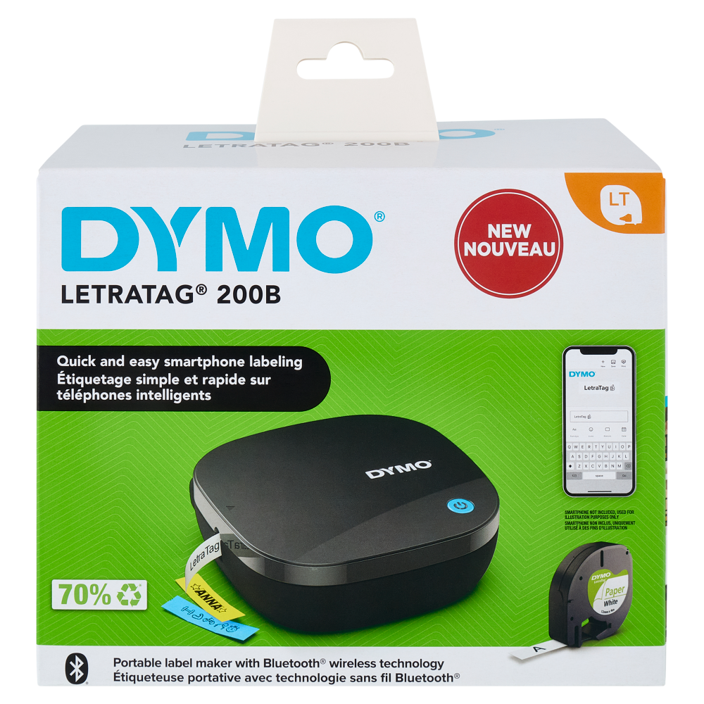 Dymo Letratag 200B Portable label maker with Bluetooth wireless technology