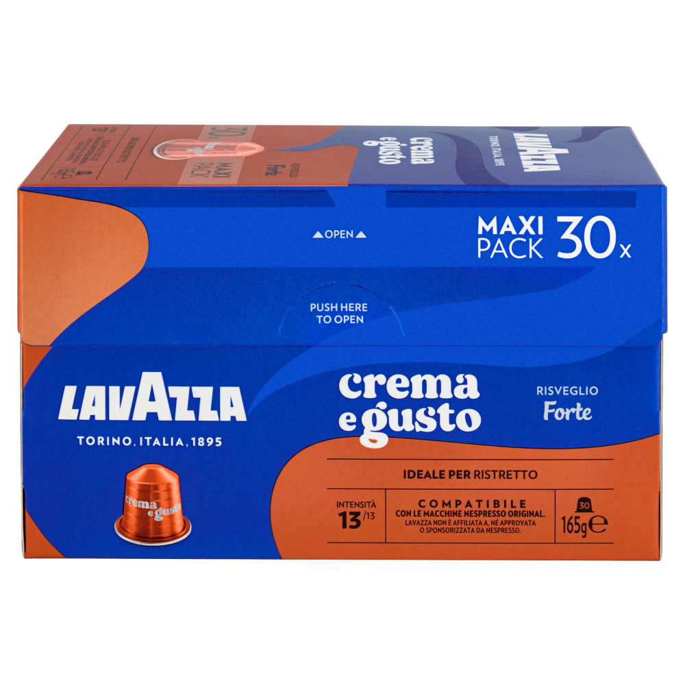 Lavazza crema e gusto Forte Compatibile Nespresso Original 30 Capsule 165 g