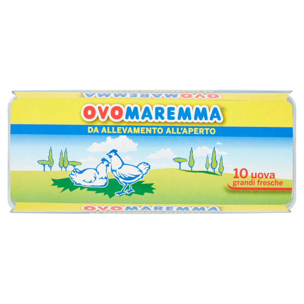 Ovomaremma 10 uova grandi fresche da Allevamento all'Aperto