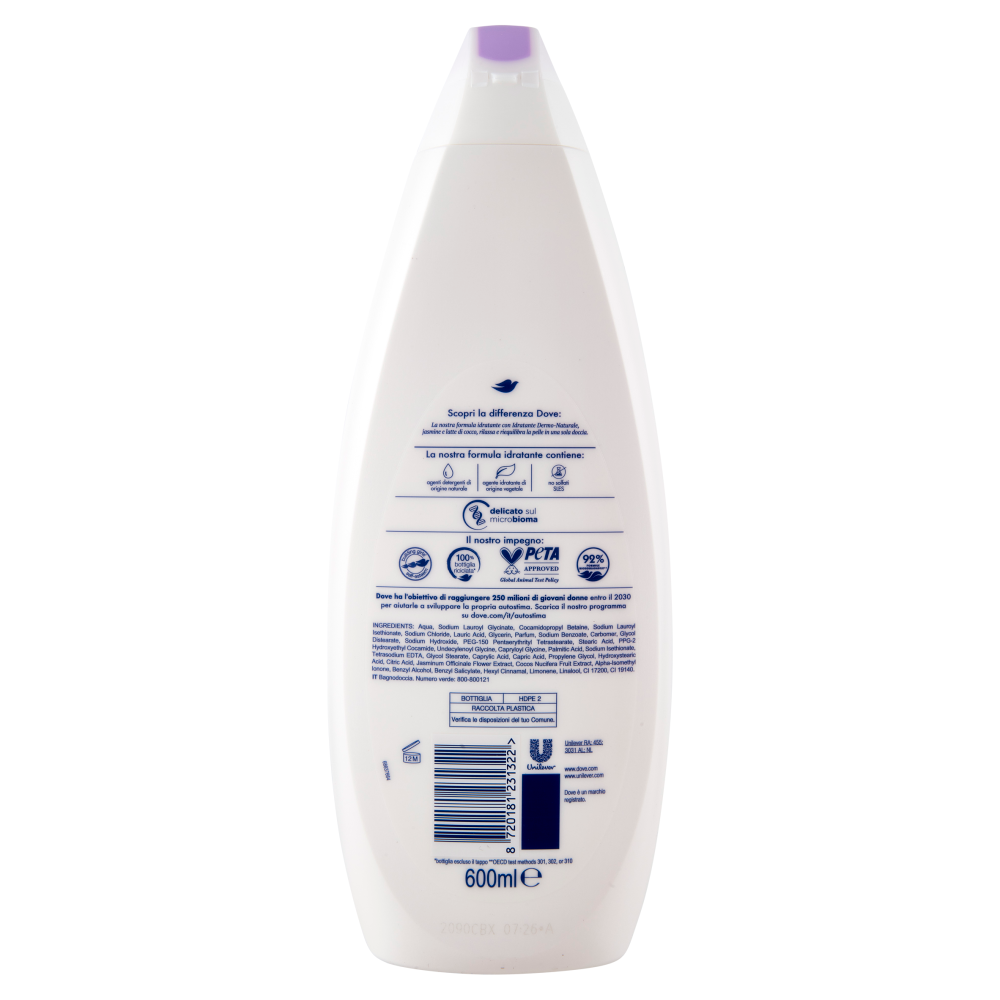 Dove rilassante Bagnodoccia jasmine & latte di cocco 600 ml