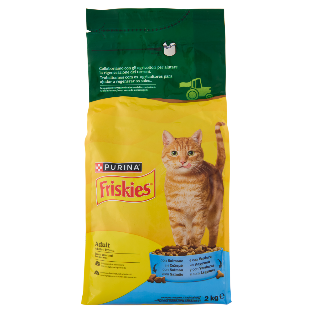 PURINA FRISKIES Adult Salmone e con Verdure 2kg