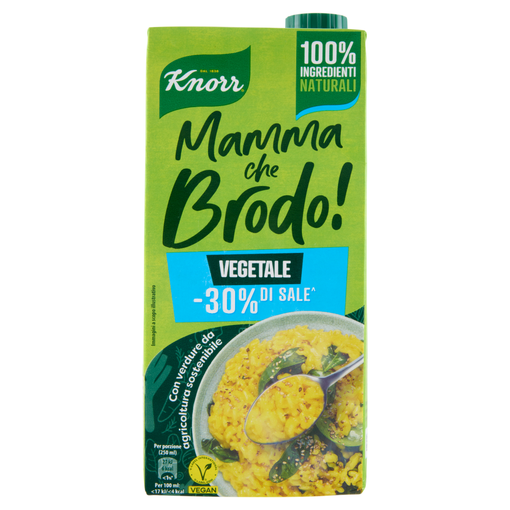 Knorr Mamma che Brodo! Vegetale -30% di Sale^ 1 l