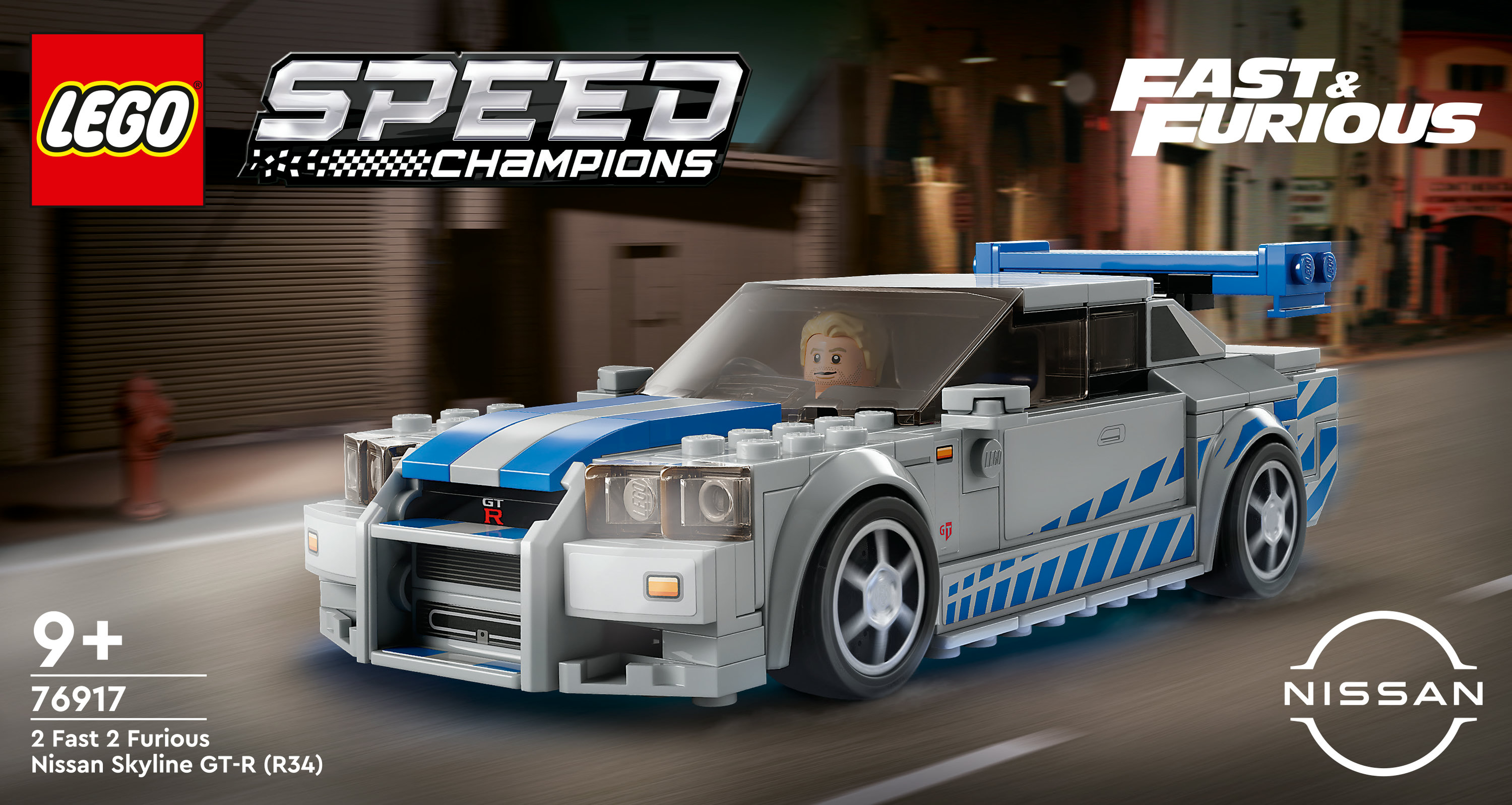LEGO Speed Champions 2 Fast 2 Furious Nissan Skyline GT-R (R34)