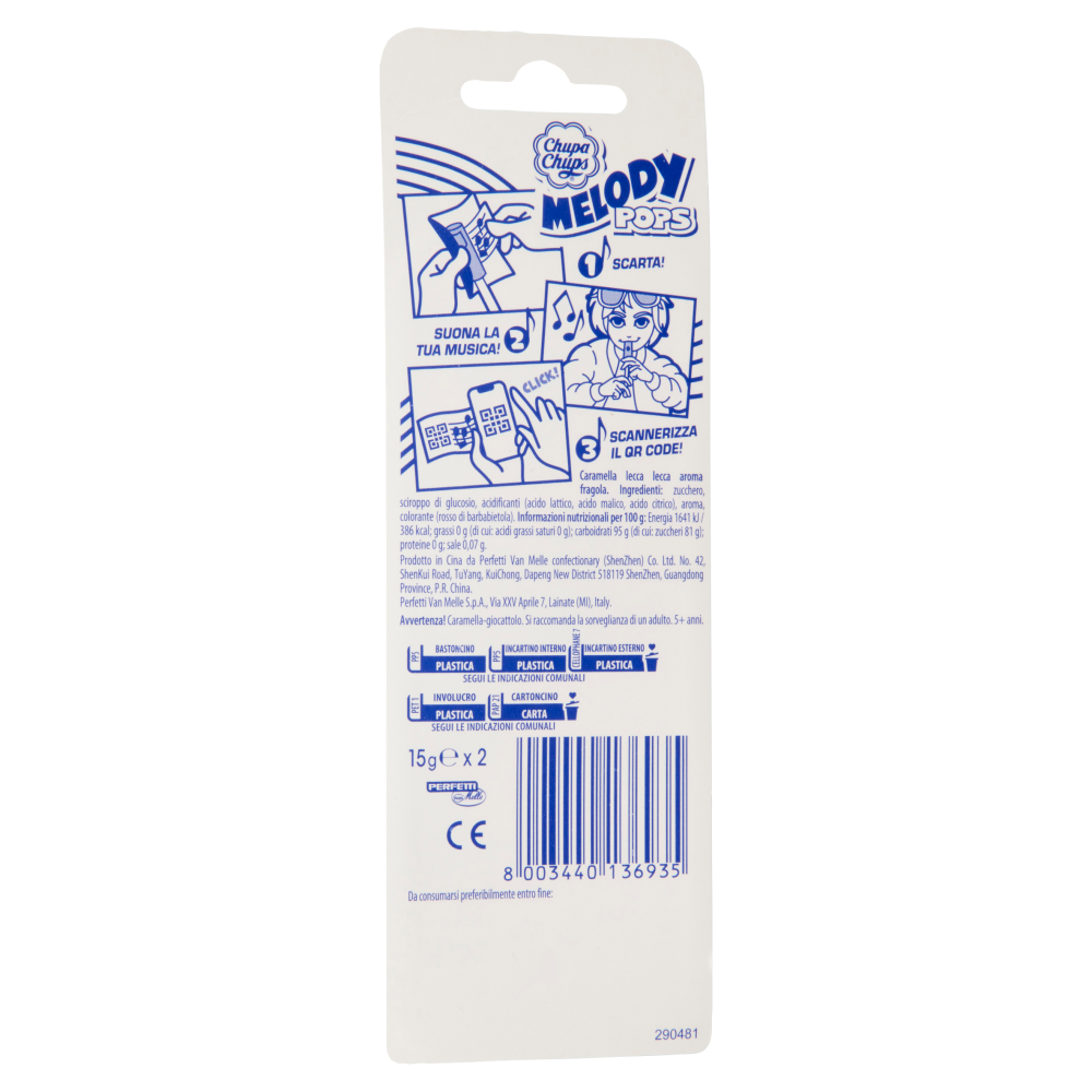 Chupa Chups Melody Pops 2 x 15 g