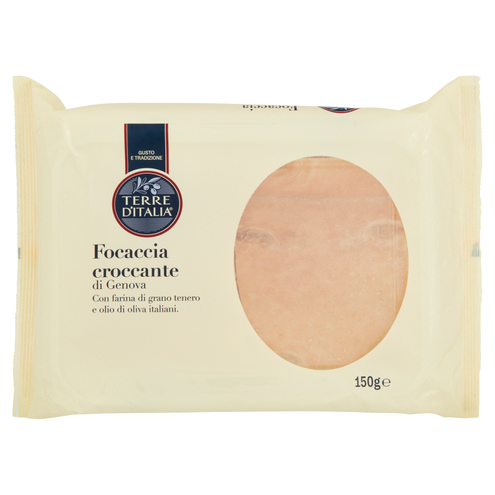 Terre d'Italia Focaccia croccante di Genova 150 g