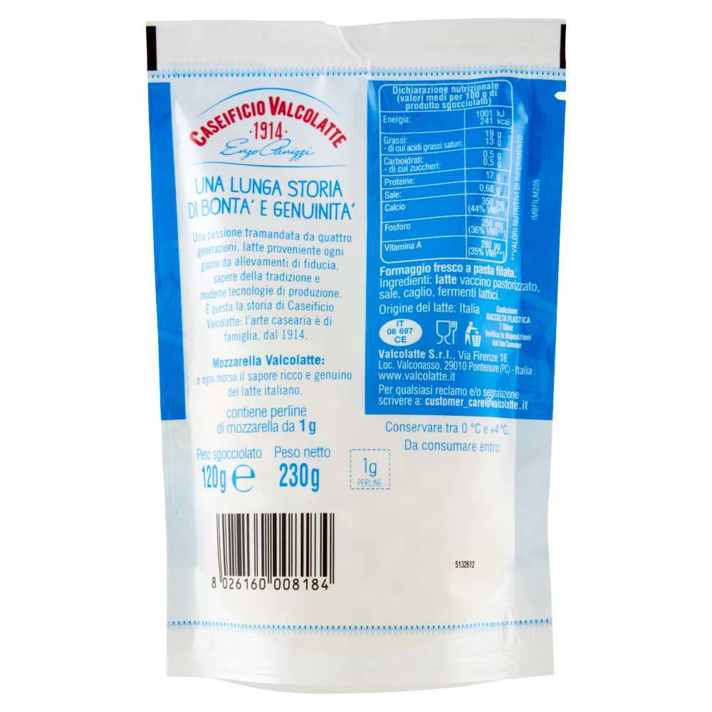 Caseificio Valcolatte Perline 120 g