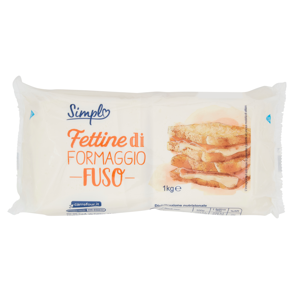 Simpl Fettine di Formaggio Fuso 1 kg