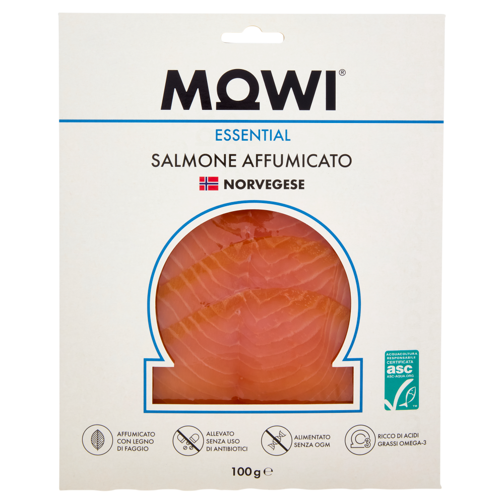 Mowi Essential Salmone  Affumicato Norvegese 100 g