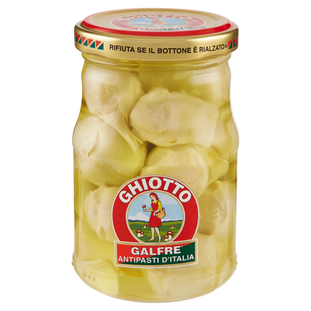 Galfr&egrave; Ghiotto Carciofini Italiani Interi Sott'Olio di Oliva 190 g