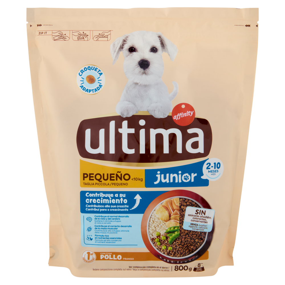 ultima Dog Taglia Piccola <10kg junior 2-10 mesi con Pollo 800 g