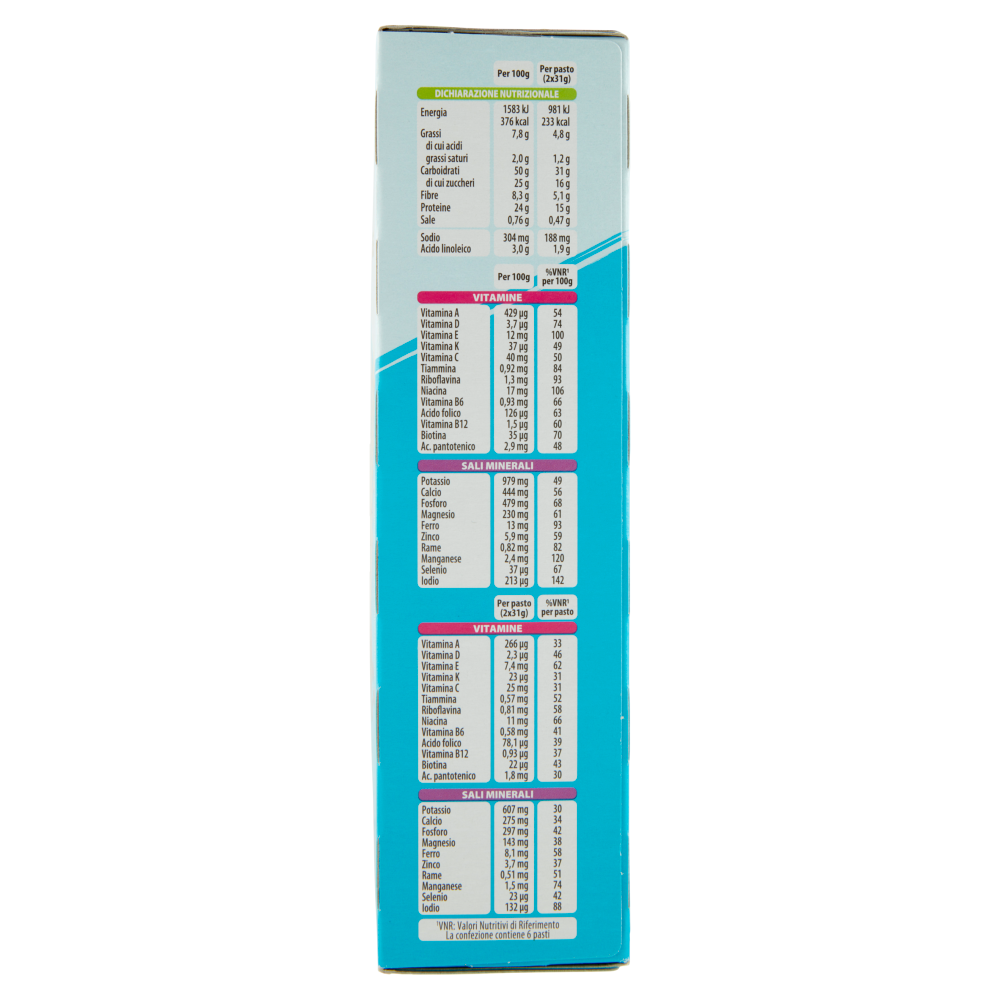 Pesoforma Cereali gusto Cookies e Vaniglia, barrette sostitutive del pasto, 12 x 31 g