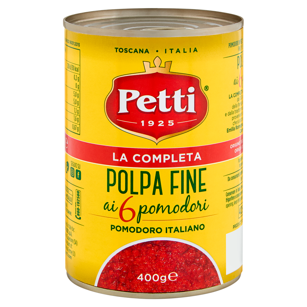 Petti la Completa Polpa Fine ai 6 pomodori Pomodoro Italiano 400g