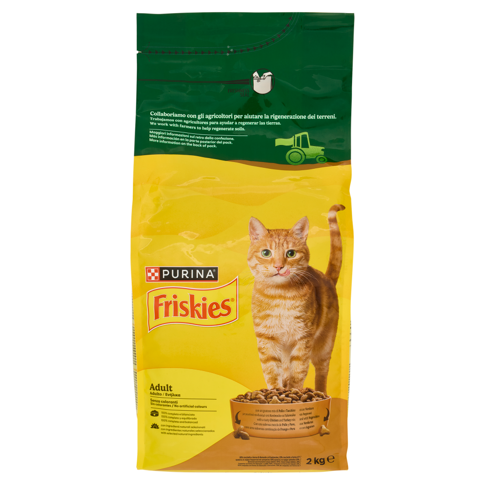 PURINA FRISKIES Adult Pollo e Tacchino e con Verdure 2kg