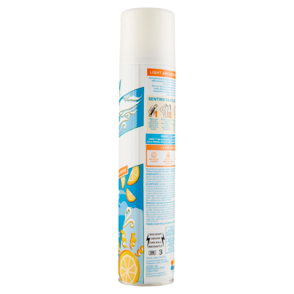 Bellery Shampoo Secco Fresh breezy citrus 200 ml