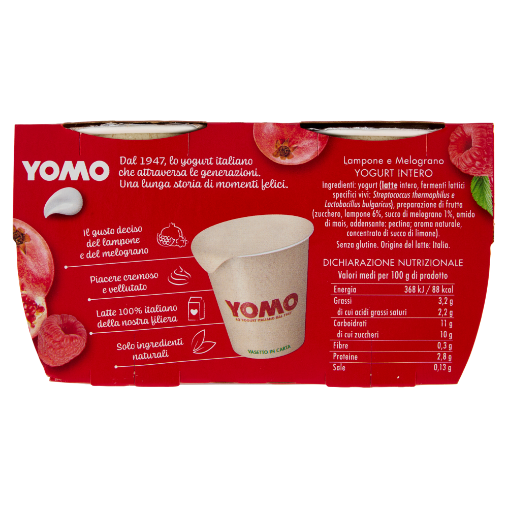 Yomo il Lampone e Melograno 2 x 125 g
