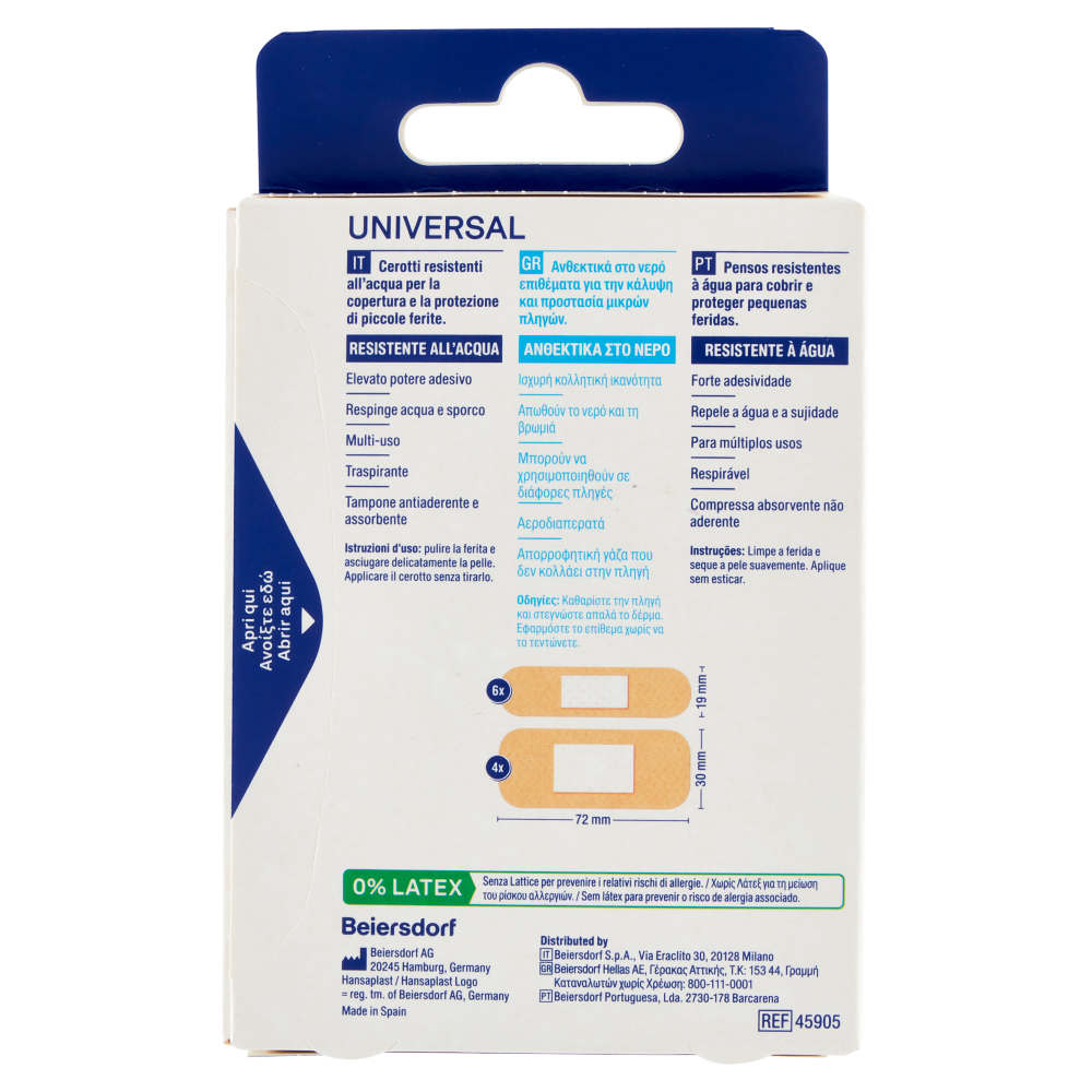 Hansaplast Universal 10 pz