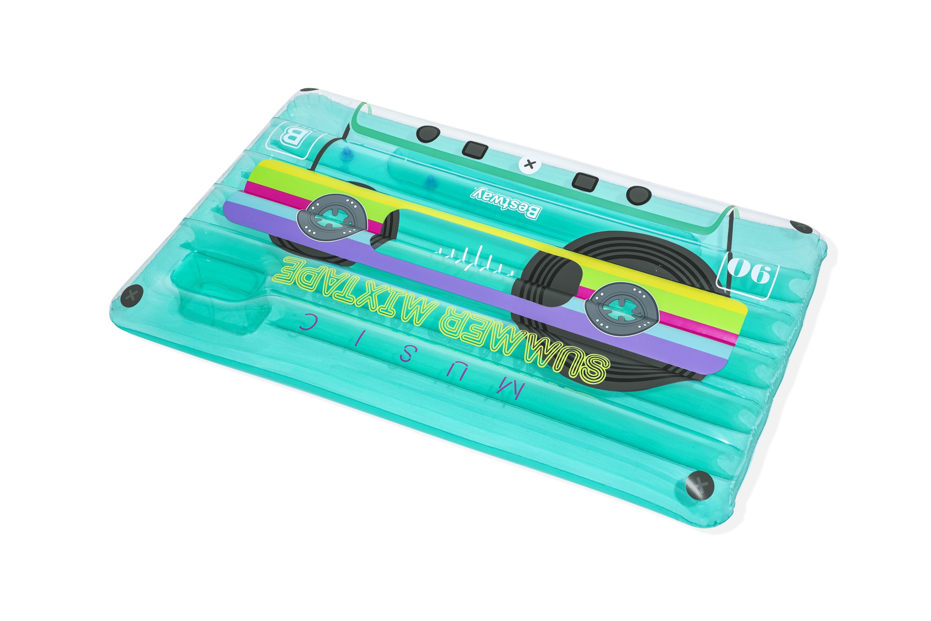 Bestway 43649 / 23 galleggiante da piscina e da spiaggia Multicolore Immagine Materassino galleggiante