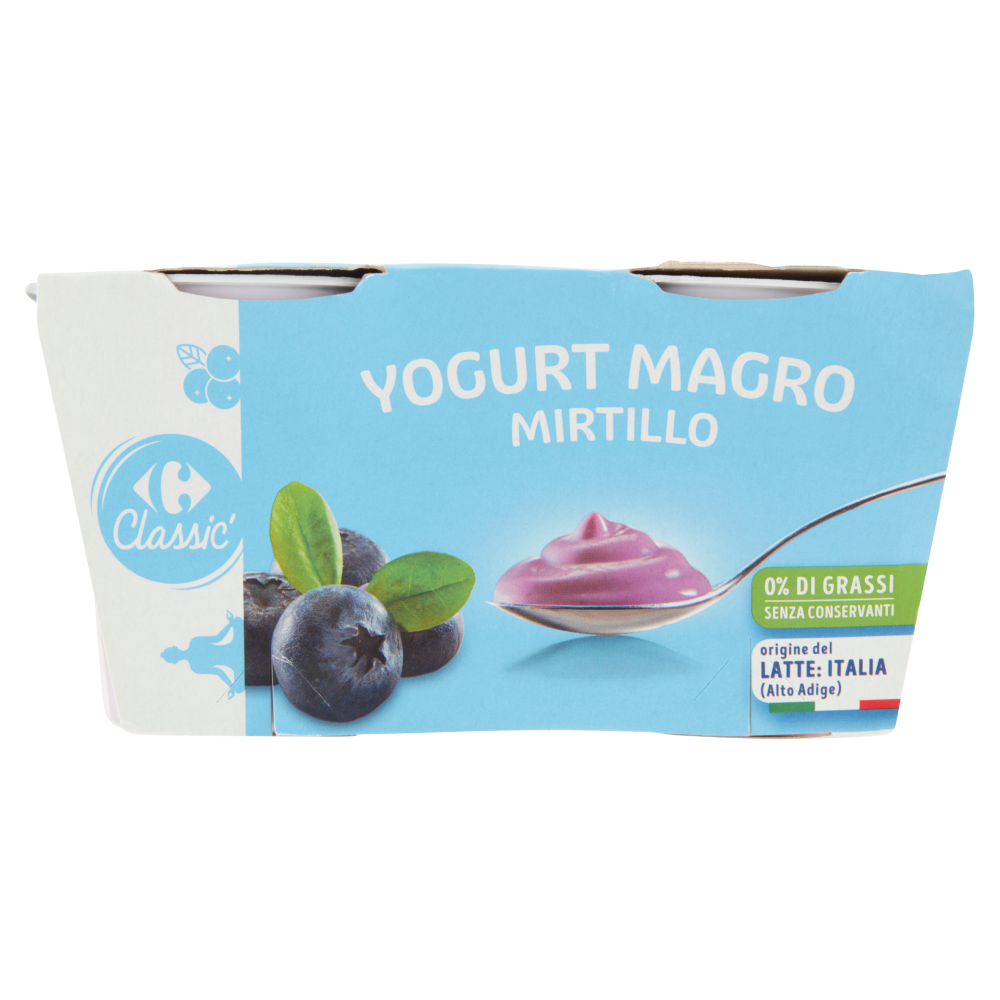 Carrefour Classic Yogurt Magro Mirtillo 2 x 125 g
