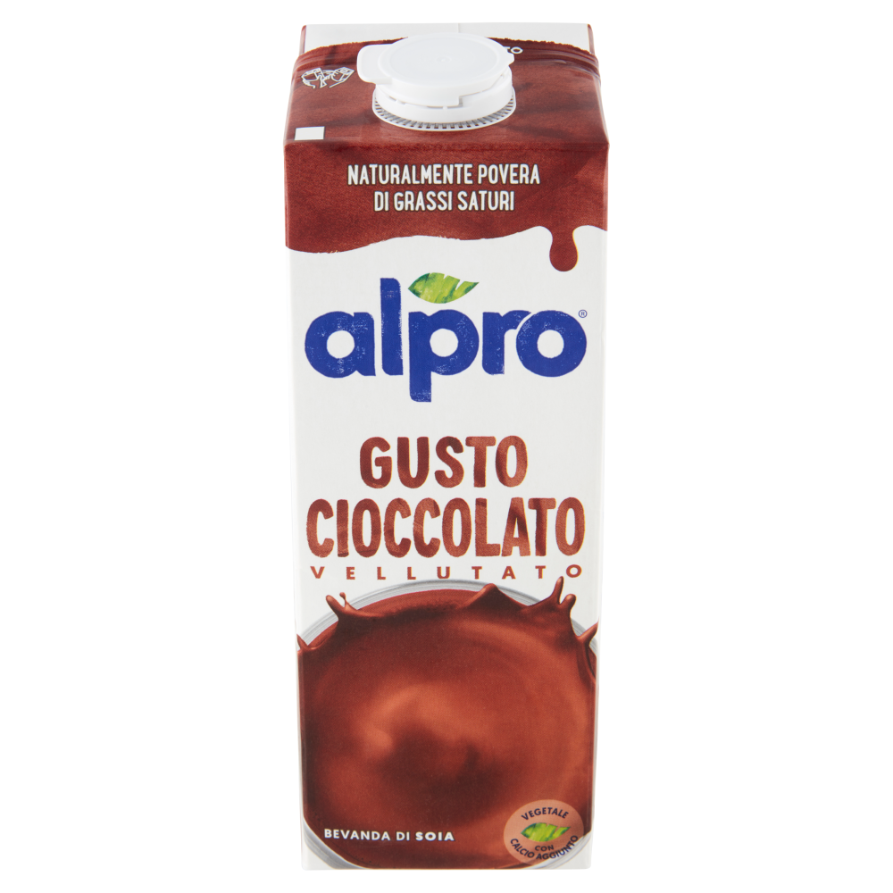  alpro Cioccolato, Bevanda alla Soia, 100% vegetale con vitamine B2, B12, D 1 Litro.