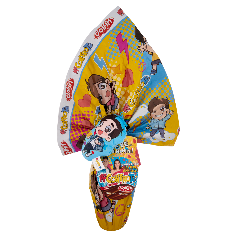 dolfin Uovo di Cioccolato al Latte Finissimo Me Contro Te 320 g