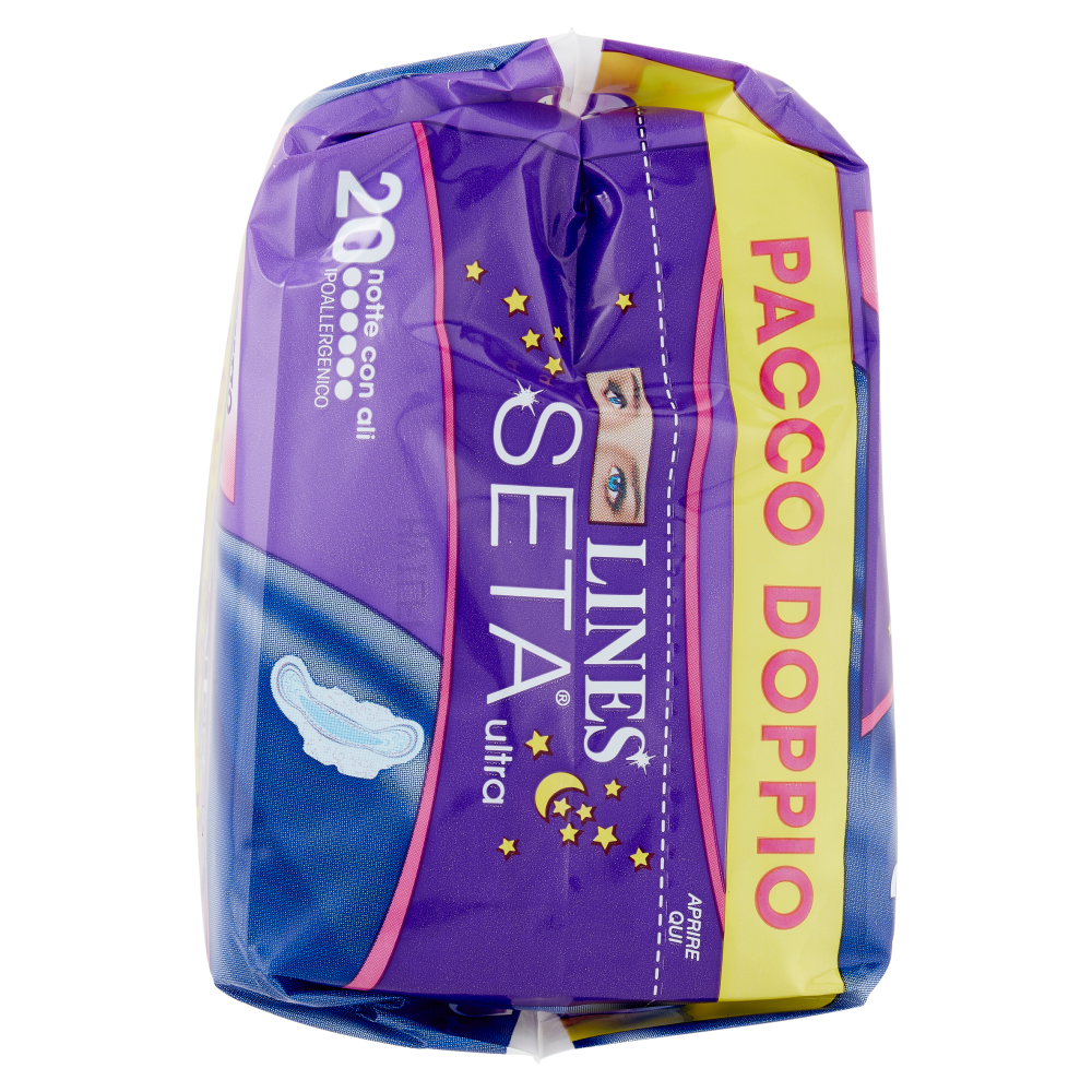 Lines Seta ultra notte con ali x20