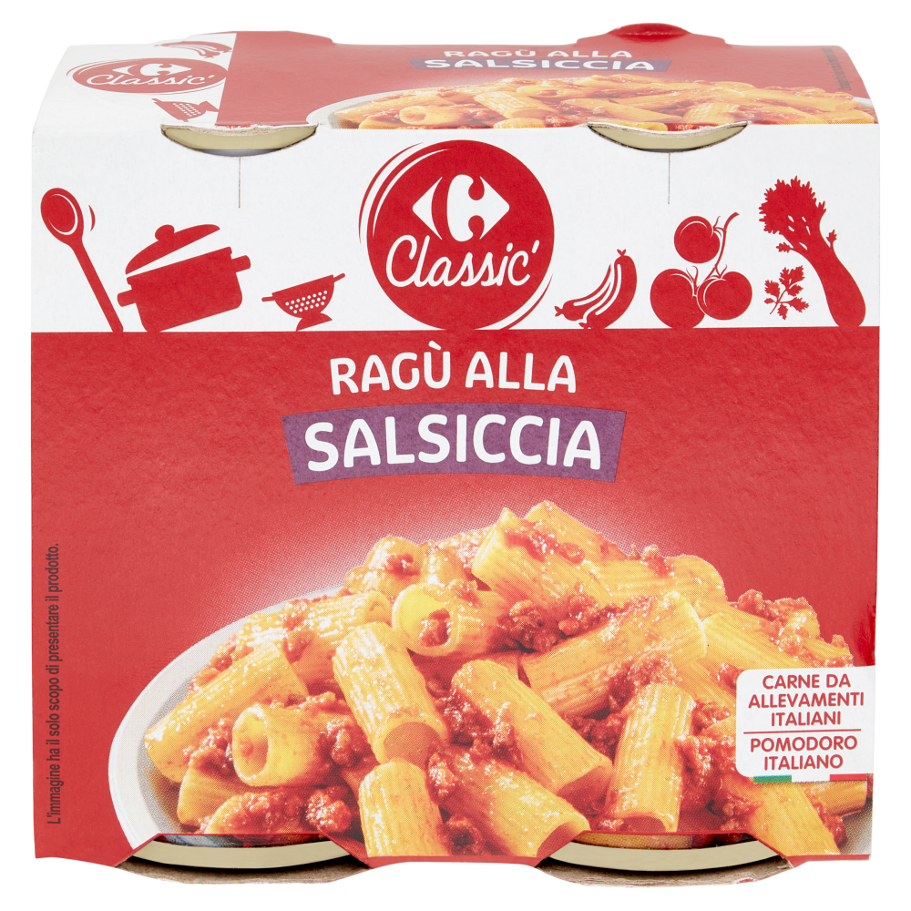 Carrefour Classic Ragù alla Salsiccia 2 x 180 g