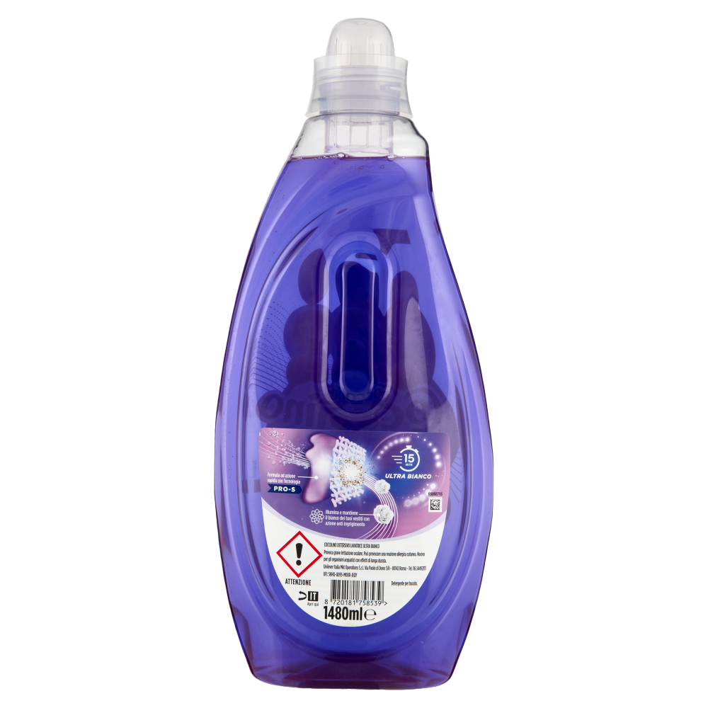 Coccolino Wonder Wash Detersivo Ulta Bianco 37 Lavaggi 1480 ml