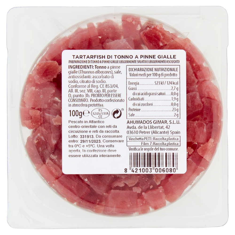 Gimar Tar Tar Fish Tonno 100 g
