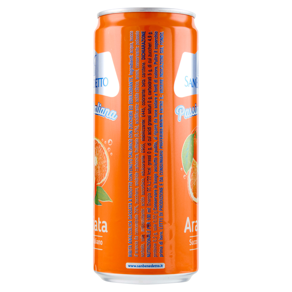 San Benedetto Bibite Passione Italiana Aranciata sleek 0,33L 