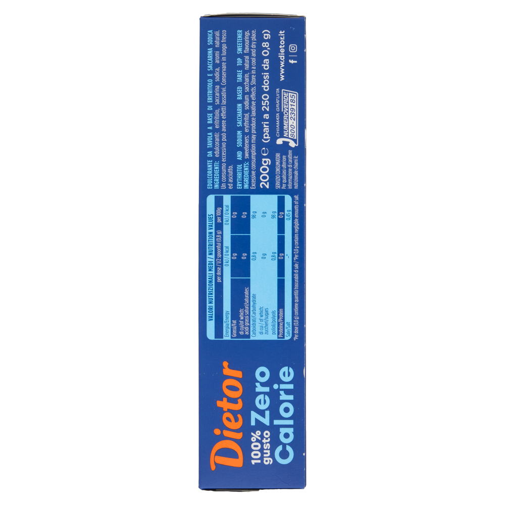 Dietor Zero Calorie Buste 2 x 100 g