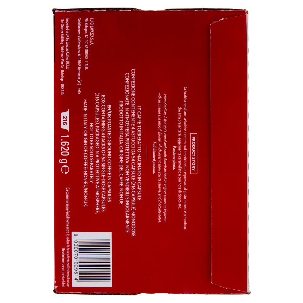 Lavazza A Modo Mio Espresso Passionale 216 capsule 1.620 g