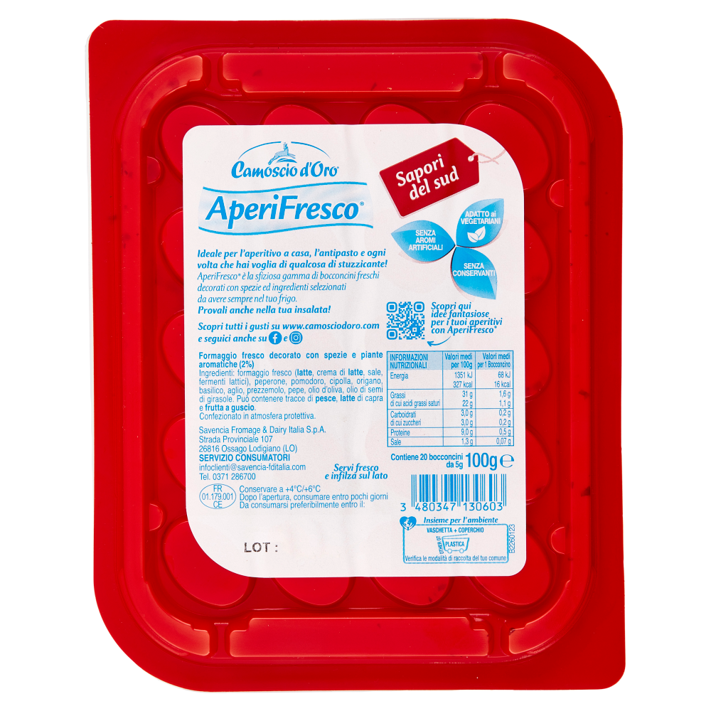 Camoscio d'Oro AperiFresco Sapori del sud 20 x 5 g