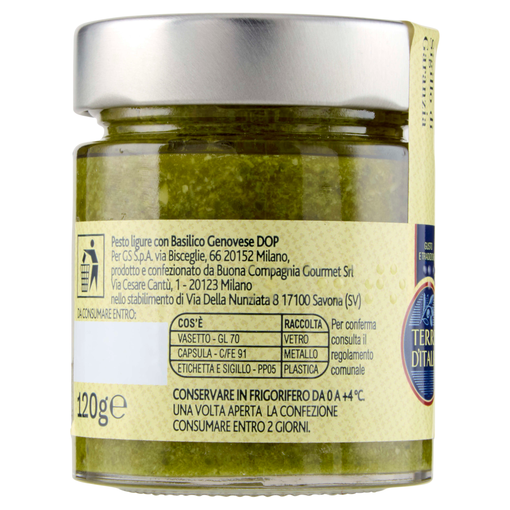 Terre d'Italia Pesto della Liguria 120 g