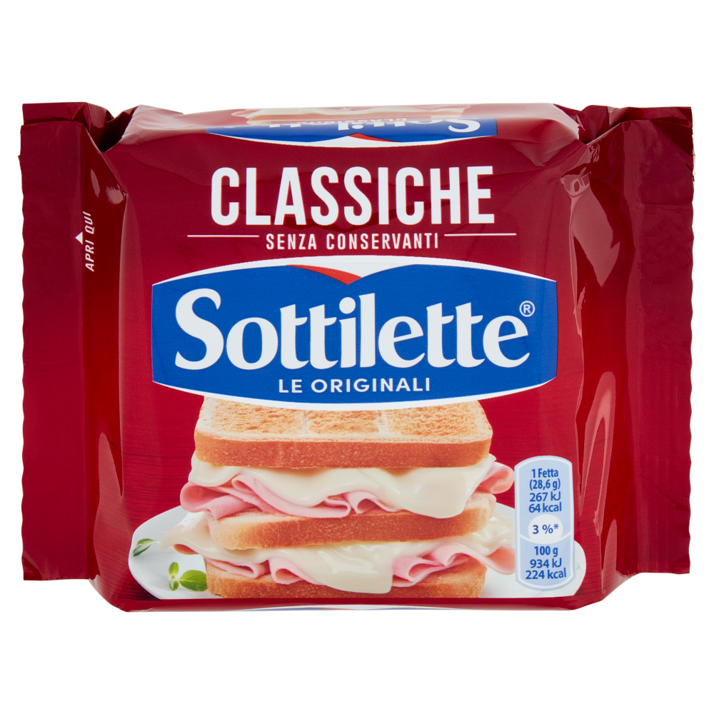 Sottilette Classiche formaggio fuso a fette - 400g