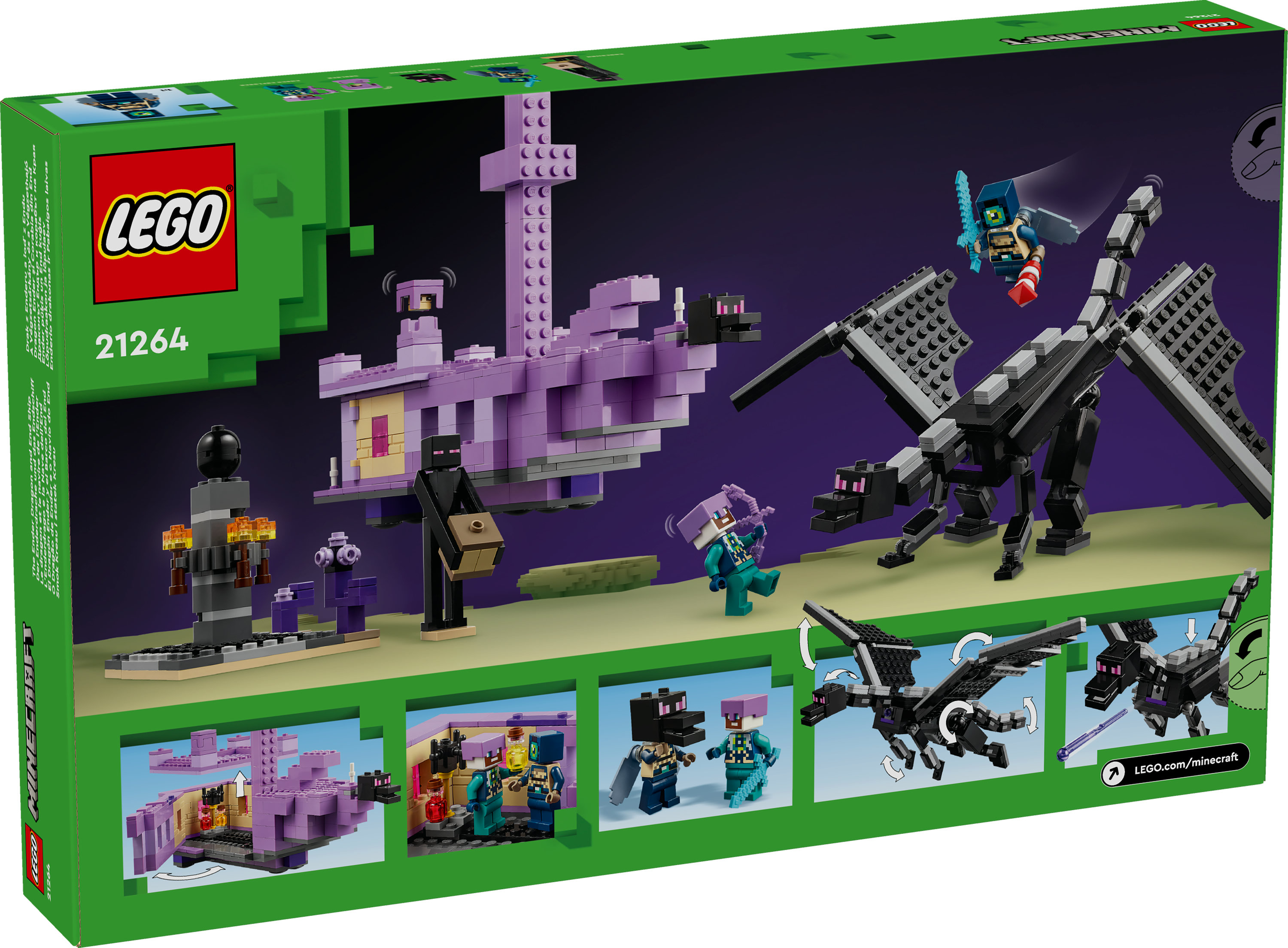 LEGO Minecraft L&rsquo;Enderdrago e la Nave dell&rsquo;End