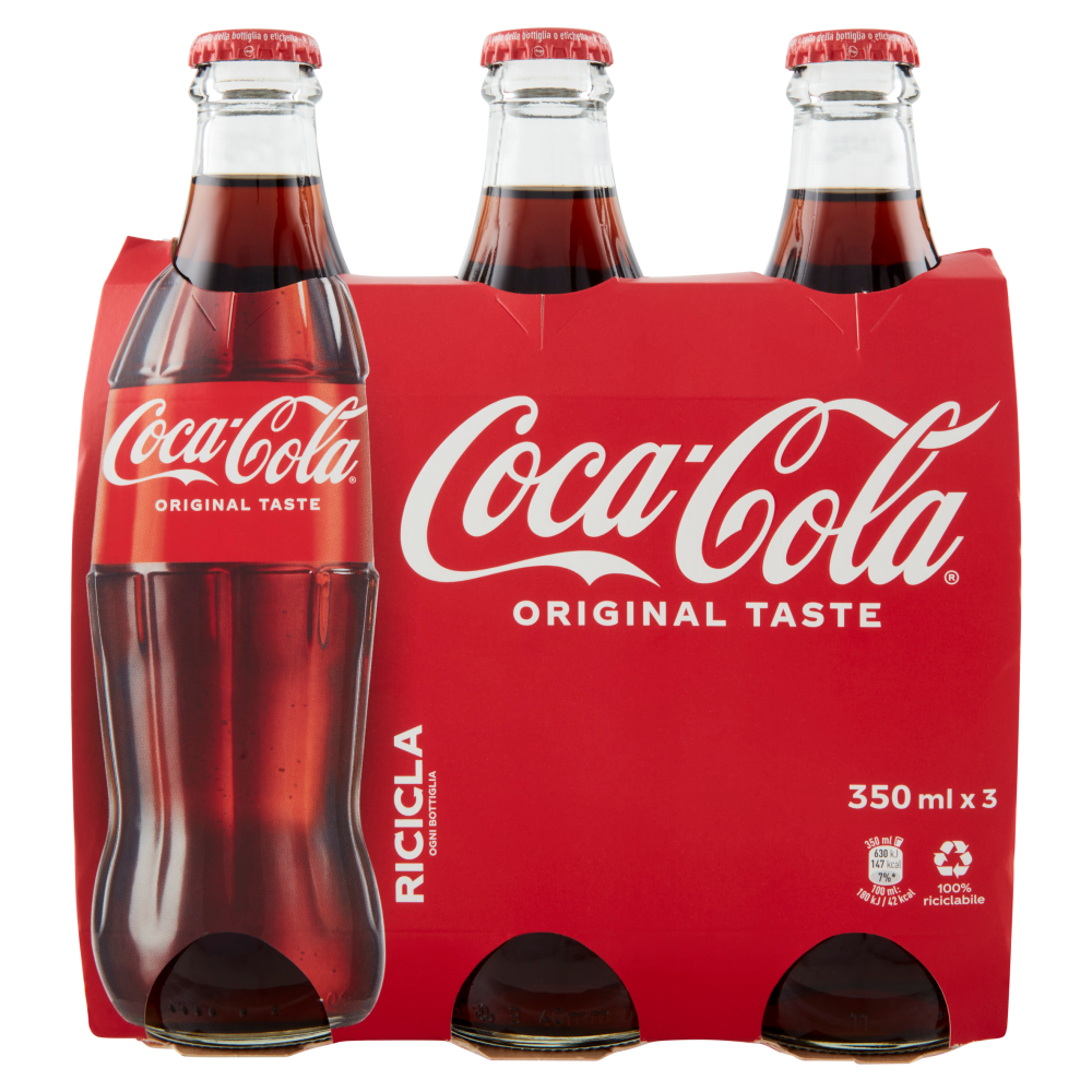 COCACOLA Original Taste 350ml 4x3 (Vetro) Carrefour