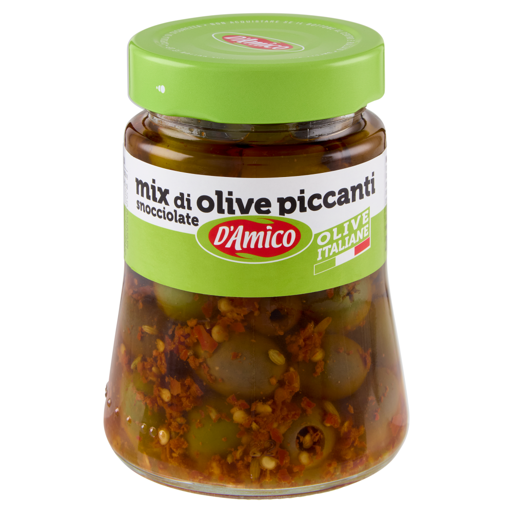 D'Amico Mix di olive piccanti snocciolate 280 g