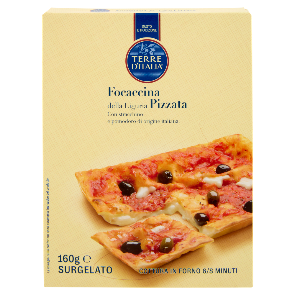 Terre d'Italia Focaccina Pizzata della Liguria Surgelato 160 g