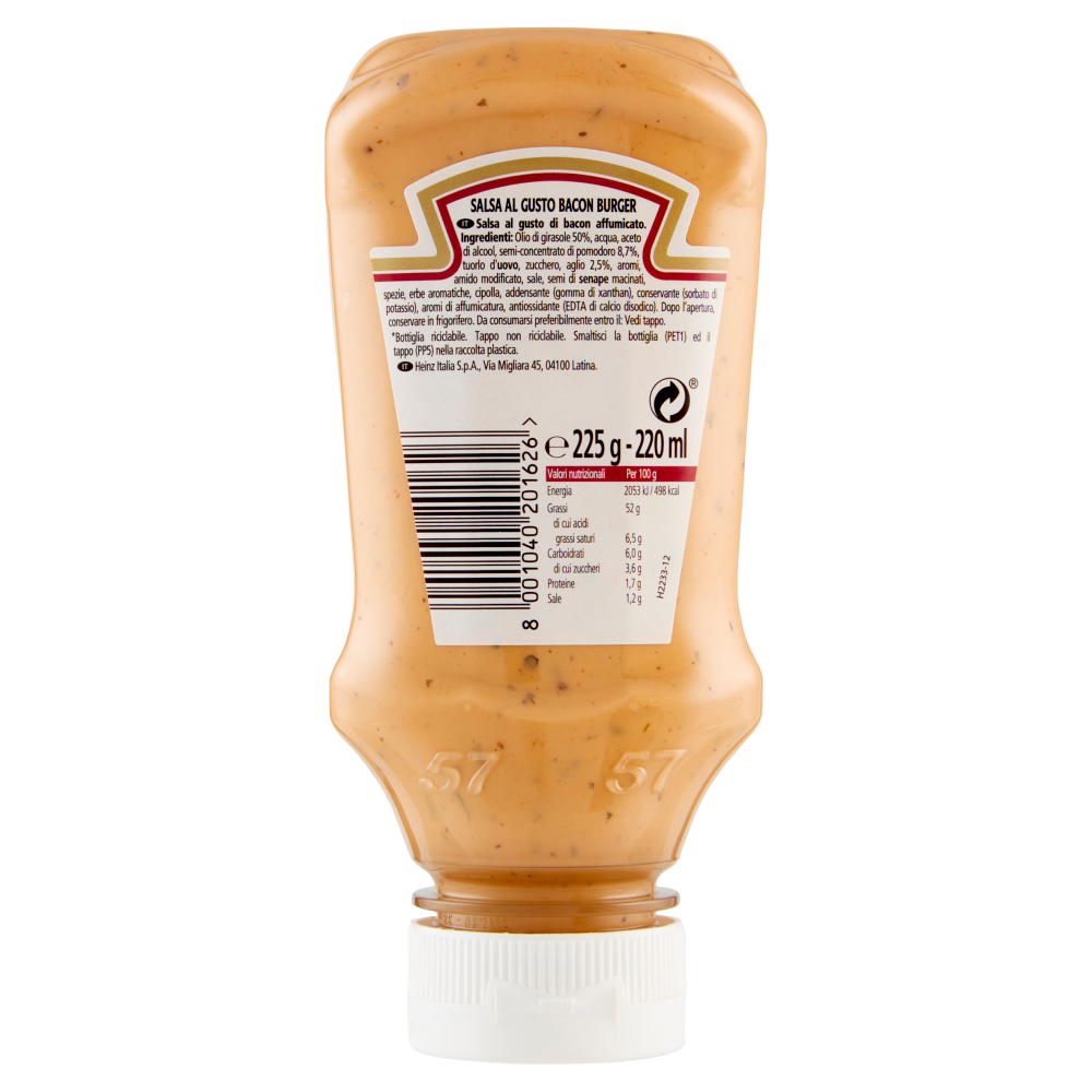 Heinz Salsa al Gusto Bacon Burger 225 g