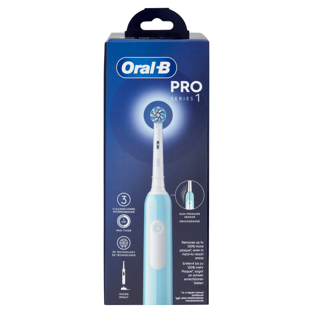 Oral-B Spazzolino Elettrico Denti Ricaricabile Pro Series 1 Caribbean Blue