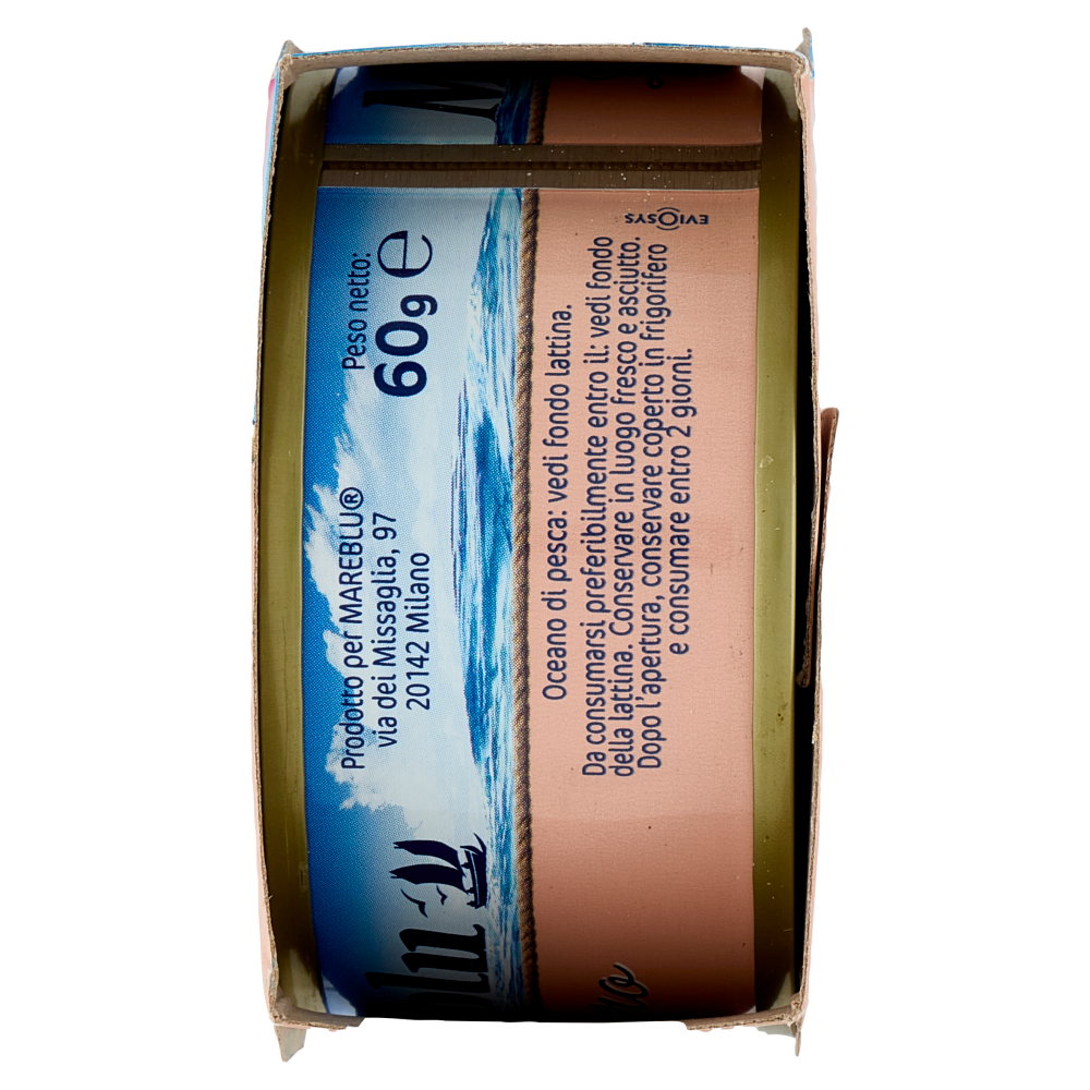 Mareblu Leggero Tonno con un Filo di Olio Extra Vergine di Oliva (6,6%) 3 x 60 g