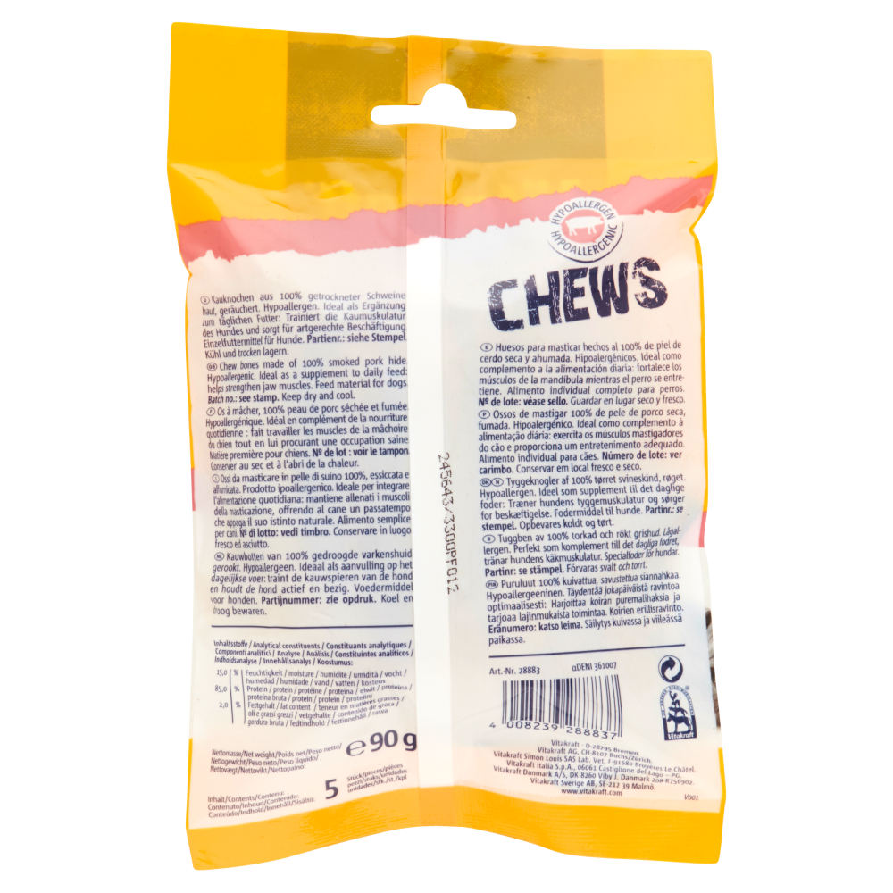 Vitakraft Chews Ossi da masticare 5 pezzi 90 g