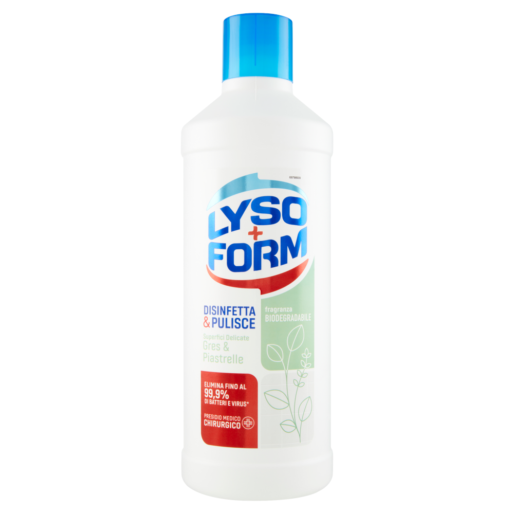 Lysoform Protezione Disinfetta & Pulisce Superfici Delicate Gres & Piastrelle 1100 ml