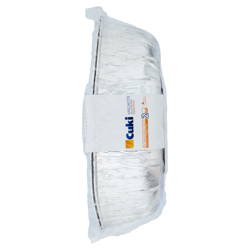 Cuki Cuoce Vaschette Alluminio doppia forza Pollo Arrosto 2 Pz