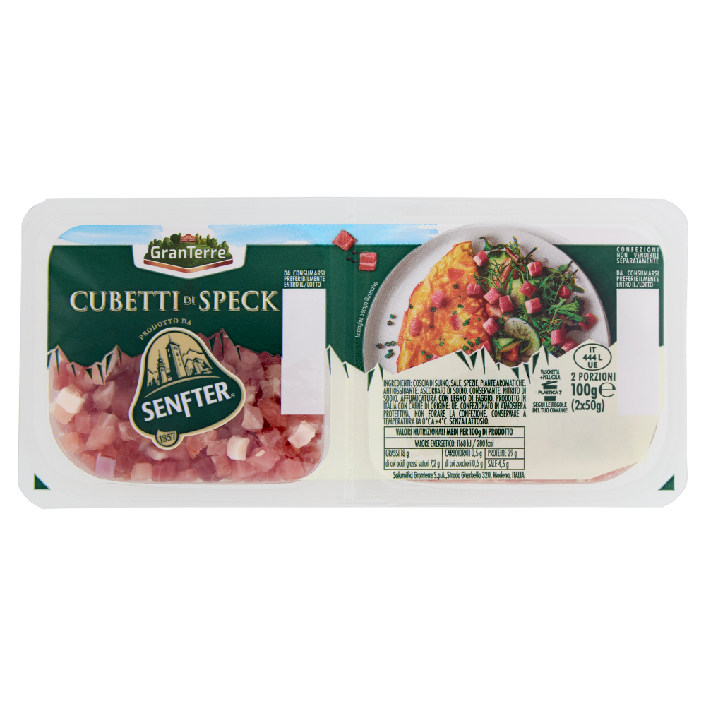 Senfter Cubetti di Speck 2 x 50 g