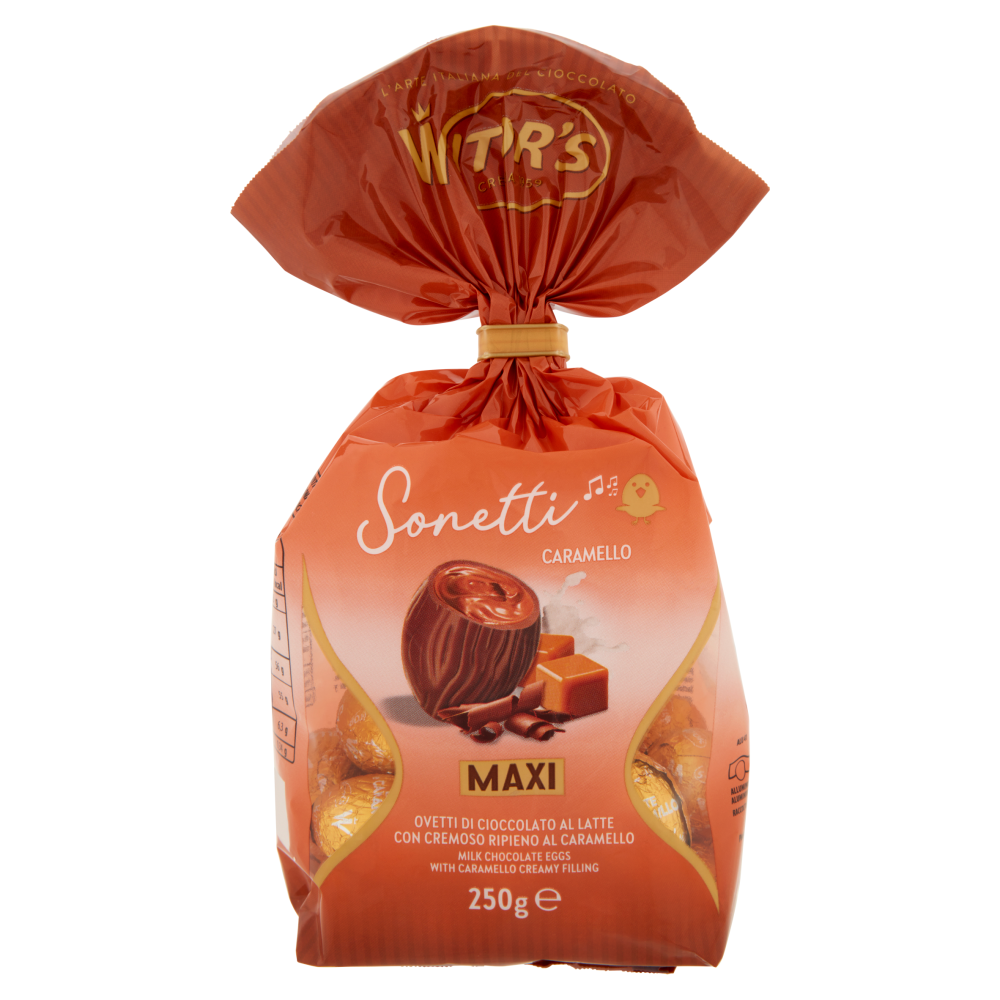 Witor's Sonetti Ovetti di Cioccolato al Latte con Cremoso Ripieno al Caramello 250 g