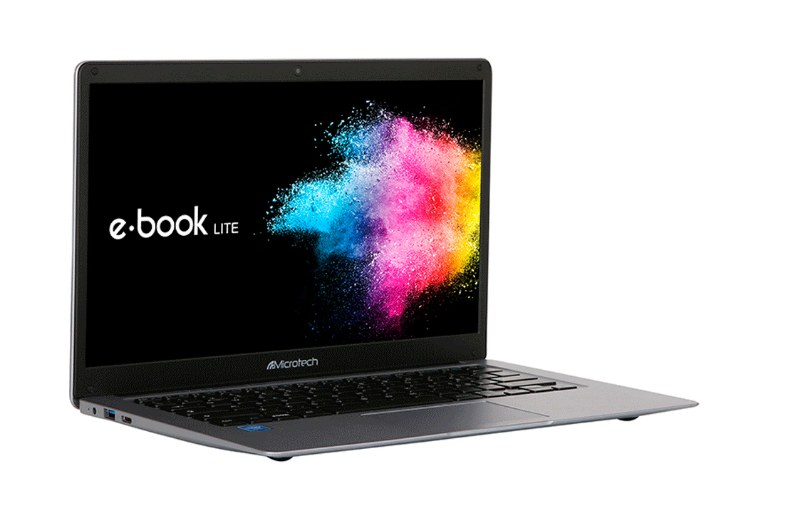 Microtech e-book Lite Intel® Celeron® N N4020 Computer portatile 35,8 cm (14.1") Full HD 4 GB LPDDR4-SDRAM 64 GB eMMC Wi-Fi 5 (802.11ac) Windows 10 Pro Argento