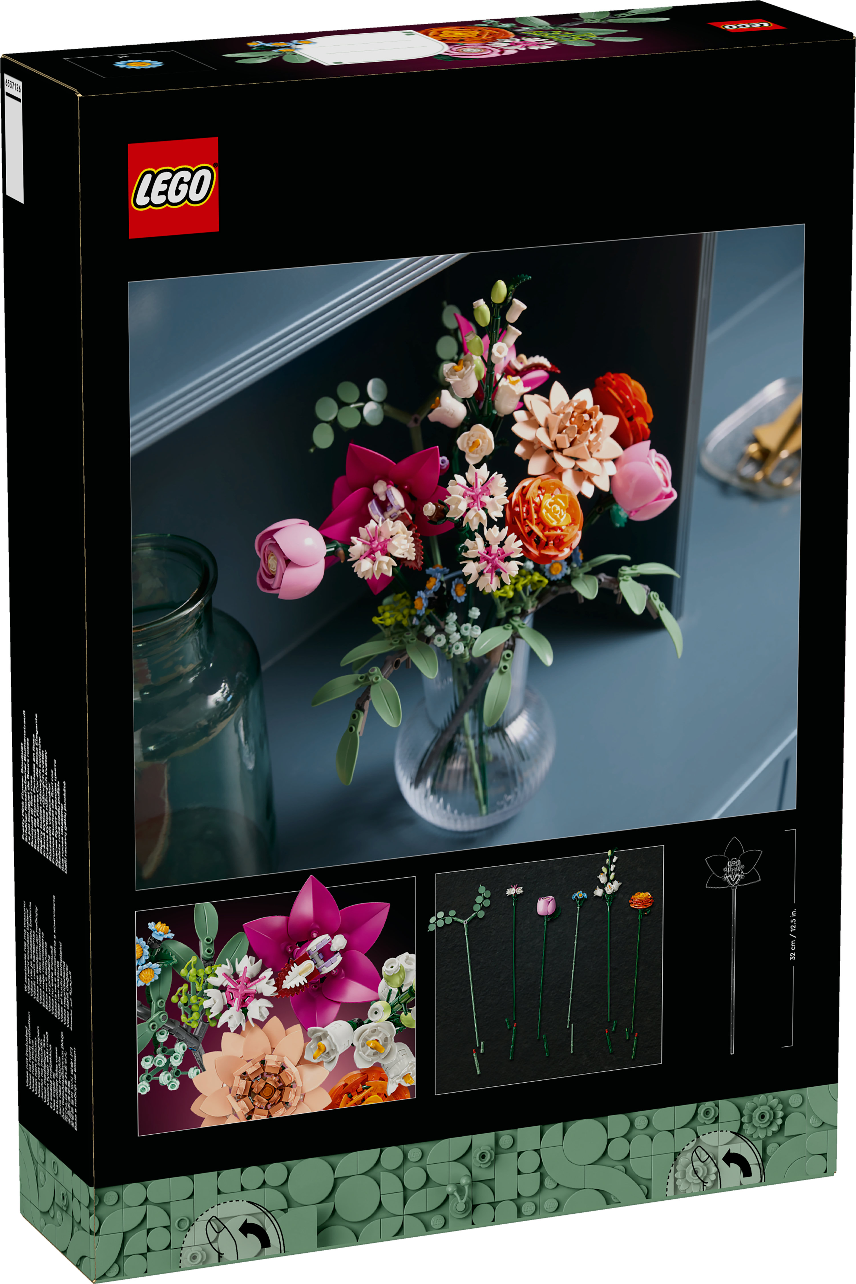 LEGO Botanicals Bouquet di fiori rosa