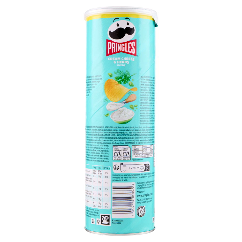 Pringles Cream Cheese & Herbs Flavour 175 g