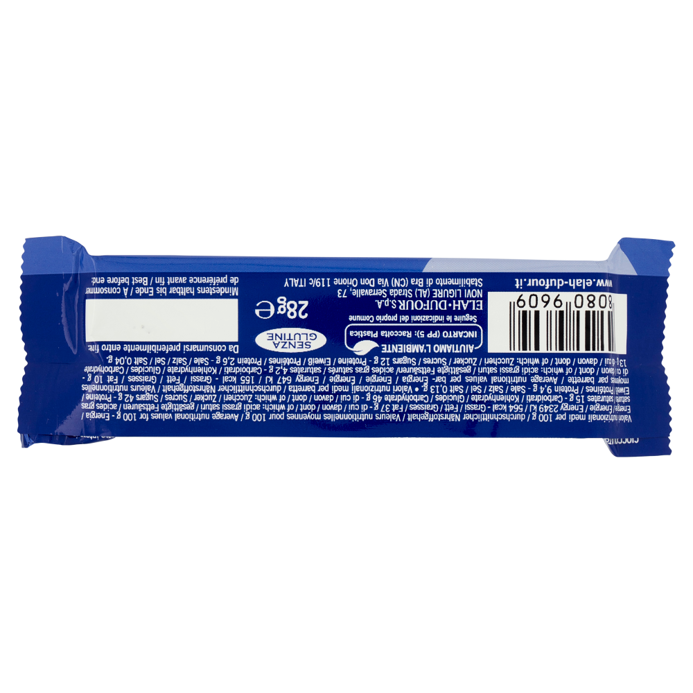 Novi novipiù cioccolato al latte con mandorle, nocciole e mirtilli 28 g